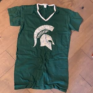 BNWT Michigan State t-shirt! With  logo bag!